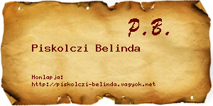 Piskolczi Belinda névjegykártya